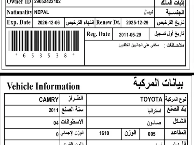 Photo of 2011 Toyota Camry GL