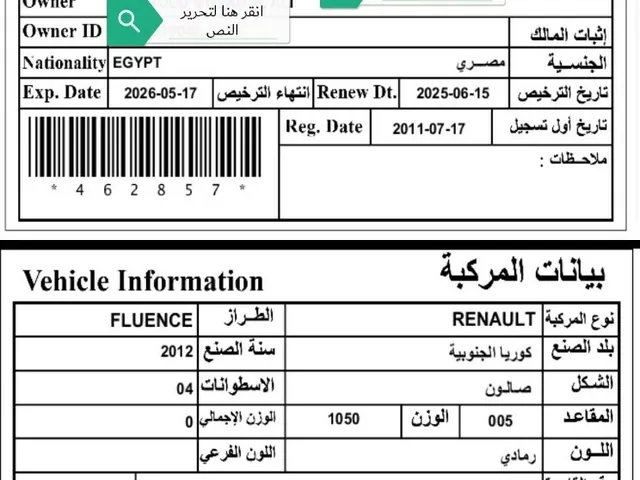 صورة 2012 رينو فلوينس